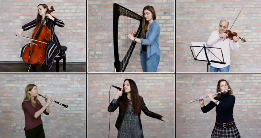 Screenshot aus dem Musikvideo &laquo;Heal the World&raquo;: 